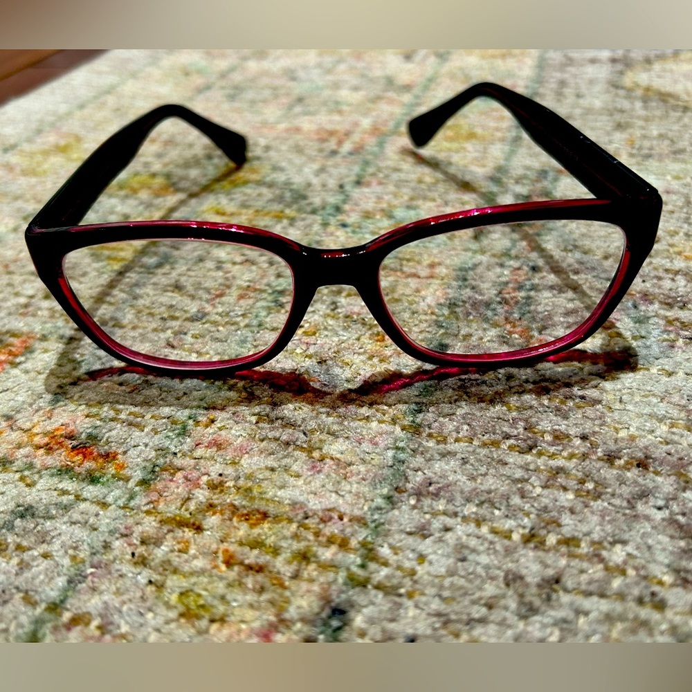 EUC girls black/purple eye glasses
